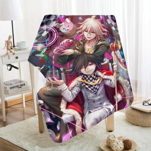 Musife Custom Danganronpa Flannel Blanket Design Your own Blanket Flannel Blankets for Sofa DIY Dropshipping