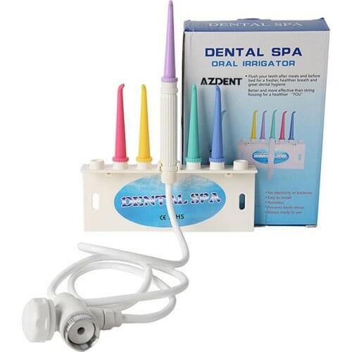 Dental Water Flosser Faucet Oral Irrigator Dental SPA Water Jet Teeth Cleaning Set 5 Nozzles