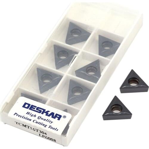 TCMT16T304 LF6008 Wear-Resistant Blade TCMT16T308 LF6008 Cutting Tool Carbide Insert Cutter CNC Lathe Tool External Turning Tool