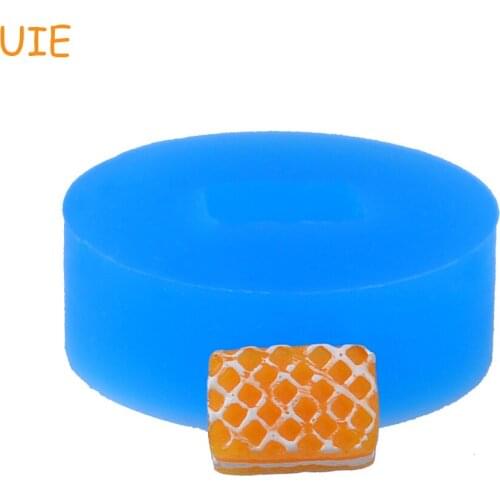 QYL199U 10.7mm Tiny Waffer / Wafer Biscuit Mold - Waffle Cookie Mold Miniature Food, Fondant, Baking Tools, Candy, Resin, Icing