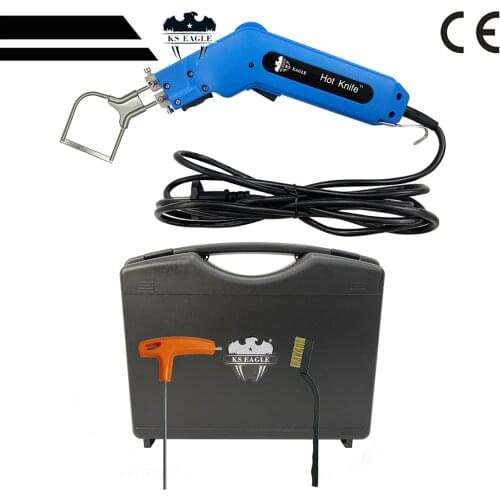 KS EAGLE Electric Hot Knife Hand Held Hot Knife Fabric Cutter Heat Cutter Tool Kit- with Blades & Accessories