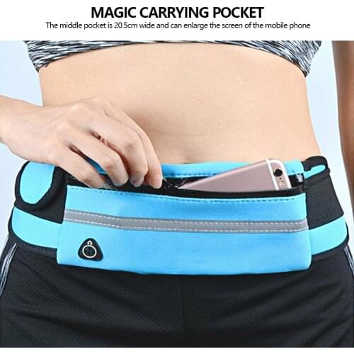 Hot Professional Waist Bag Outdoor Sports Running Cycling Pouch Phone Holder Men Women Hidden Pouch Gym Sports Bags Running Belt