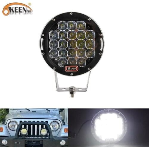 OKEEN 7inch 63W LED Work Light Spot Beam Off Road Fog Driving Light Bar Bumper for Jeep 4x4 Truck SUV Cabin Boat Car ATV Hunter