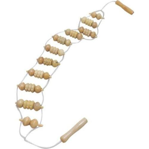 Body Back Massage Rollor Dorsum Wheel Wooden Massager Wooden Pulling Relax Muscle Stimulator Massage Health Care Tools