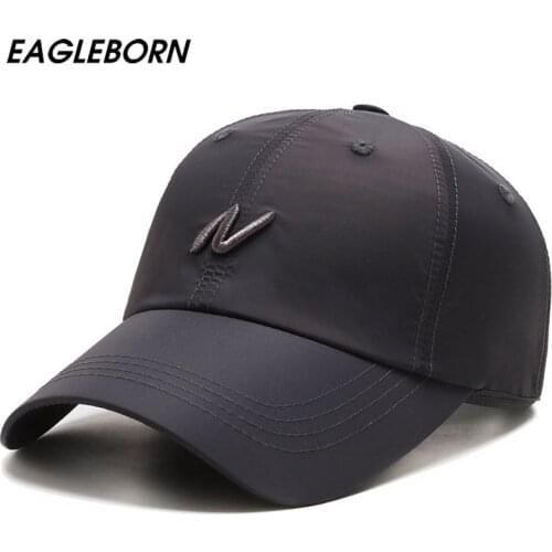 NEW Summer Hat Man Woman N Letter Hat Thin Sun Hat Sunscreen Baseball Cap Sports Hat Women Embroidery Baseball Black White Hat