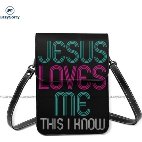 Thank You Shoulder Bag Business Woman Mobile Phone Bag Fashion Reusable Leather Bags