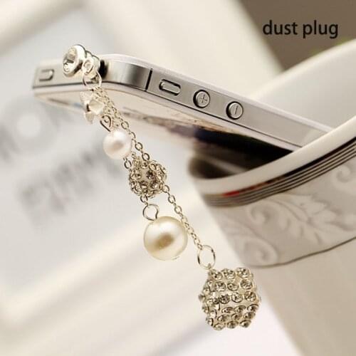 Bling Diamond Dust Plug Universal 3.5mm Cell Phone Earphone Plug For iPhone 6 5s Samsung HTC Sony Headphone Jack Stopper