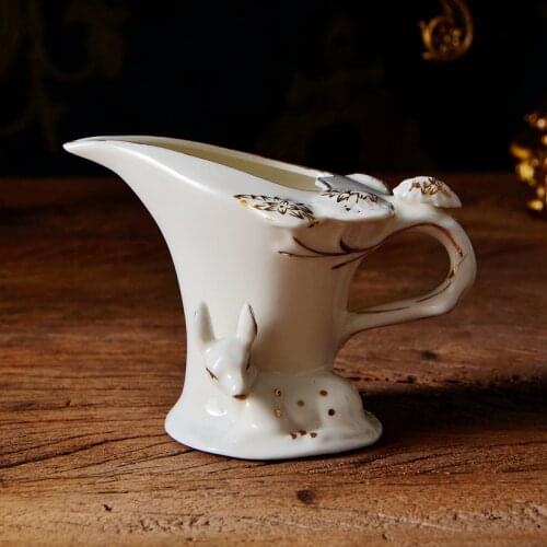 High Quality Funny Milk Jugs Creative Ceramic Modern Milk Pitcher Latte Art Milk Jugs Espresso Cups Pot A Lait Coffeeware BC50NG