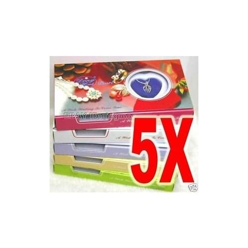 Popular Gift SALE Wholesale/retail 5X heart shape Love Wish natural Pearl necklace set-who3621wholesale/retail Free shipping