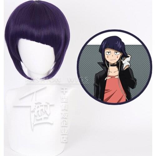 My Hero Academia Kyoka Jiro Women Short Wig Cosplay Costume Boku no Hero Academia Heat Resistant Synthetic Hair Cosplay Wigs