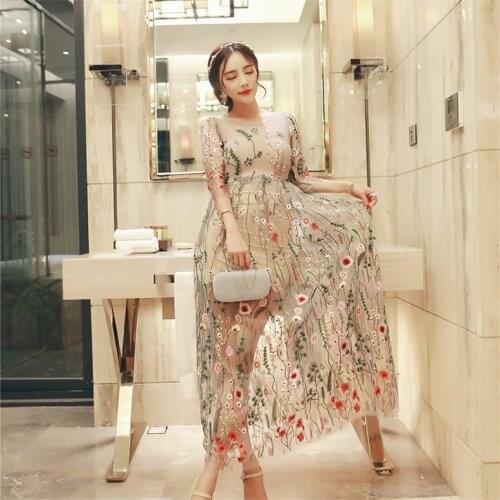 New High Quality Explosions Leisure Elegant Dresses Women spring summer Casual Shirt Dress