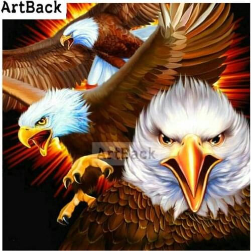 Animal 5d diamond painting cross stitch eagle icon mosaic full square drill 3d stick diamond embroidery New 2019