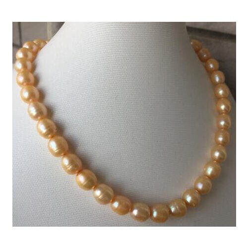 11-12mm south sea baroque gold pearl necklace 18inch 14k