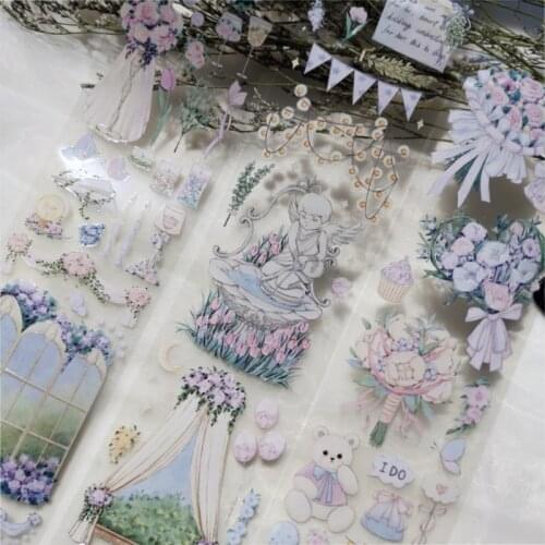 1 Loop 7 X 95cm Angels Windows Curtains Crystal Pet Washi Tape