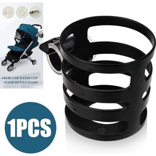 1pc Quick-Release Baby Stroller Pram Cup Holder Bicycle Milk Bottle Drink Rack Black PP For Bicycle Bike Pram
