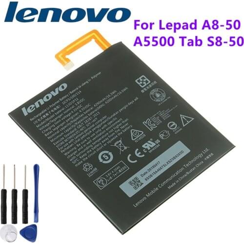 100% tested for Lenovo Lepad A8-50 A5500 Tab S8-50 Battery L13D1P32 Battery 4290mAh
