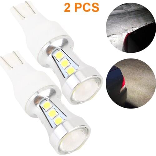 2Pcs 1000LM T15 LED Signal Light Canbus 6000K White 12V 3030 18SMD Super Bright Car Reverse Backup Lights W16W LED Bulb