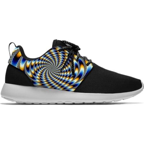 3D Vertigo Hypnotic Cool Fashion Personality Funny Sport Running Shoes Casual Breathable Lightweight 3D Print Men Women Sneakers