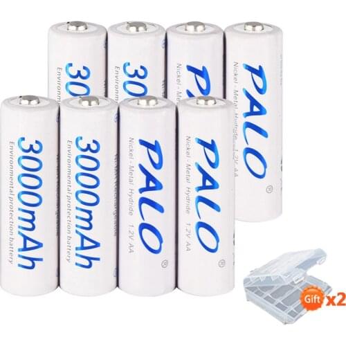4-24pcs AA 2A Battery Batteries 1.2V aa 3000mAh Ni-MH Pre-charged AA Rechargeable Battery for Camera high capacity aa battery