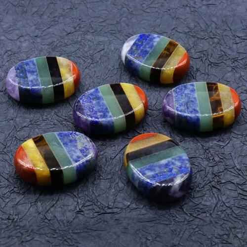 Good quality chakala Natural amethysts stone oval shape pendants 7 colors for jewelry making 4pcs/lot wholesale free shipping