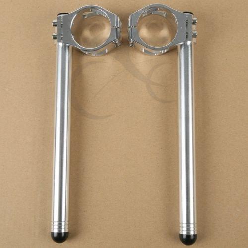 50mm Silver Clip on Handle Bars For Honda CBR 1000RR 2004-2010 06 08