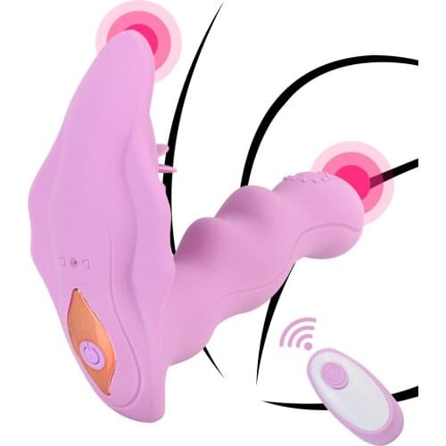 7 Modes Remote Control Dildo Vibrator Tongue Licking Clitoris Stimulator Double Suction Vibrators Wearable Sex Toy for Women