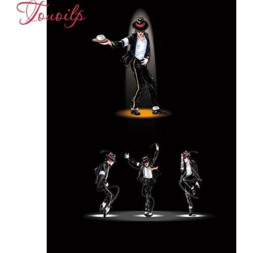 5D Diamond Painting Cross Stitch ,Home Decor Embroidery portrait painting Full Michael Jackson Diamond Mosaic stickers,gift