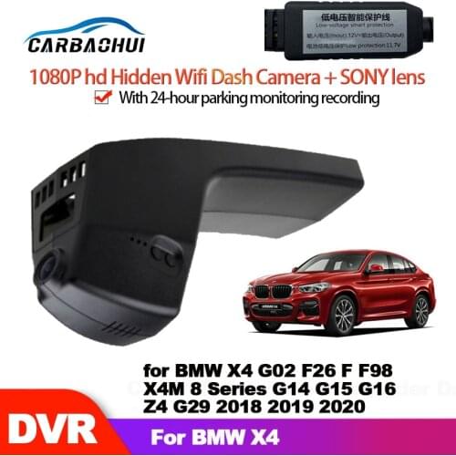 Car DVR Wifi Video Recorder Dash Cam Camera for BMW X4 G02 F26 F F98 X4M 8 Series G14 G15 G16 Z4 G29 2018 2019 2020
