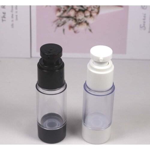 30ml black and white head plastic lotion pump bottle