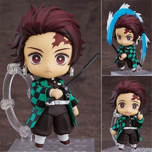10cm Kamado Tanjirou #1193 Demon Slayer Kimetsu no Yaiba Q Action Figure Model Toy Nezuko Figurine Cute Toys