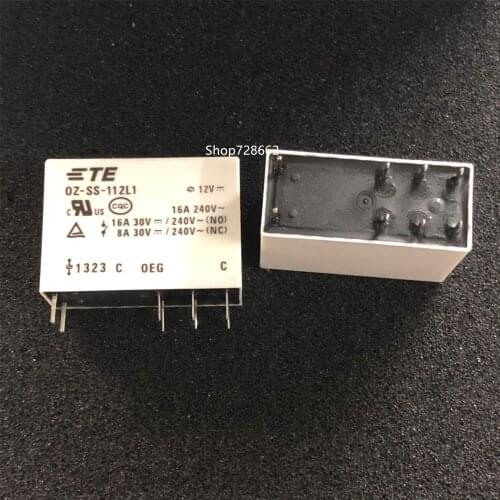 Freies Verschiffen 10 teile/los 100% original OEG leistungsrelais OZ-SS-112L1 UNZEN SS 112L 12VDC 12 V 16A 8PIN