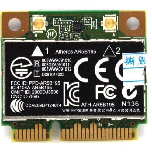 Card for 592775-001 for HP Atheros AR9285 AR5B195 Mini PCIe WiFi Wireless 3.0 Bluetooth