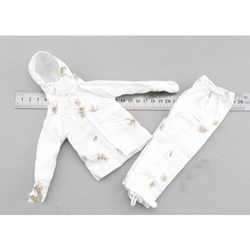 1/6 DAM78068 PLA NAVY Marine Corps Snow Camouflage Coat and Pants Set Models for 12''Figures Bodies Accessories DIY