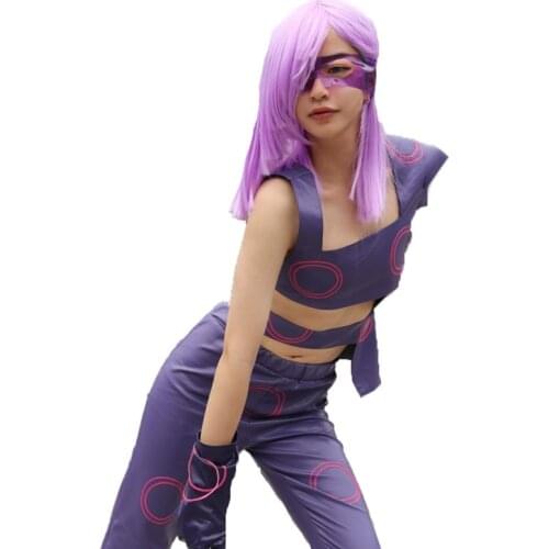 JOJO Melone Cosplay Costume Christmas Hallowee Costume top+Pants+eyeshade+gloves 11