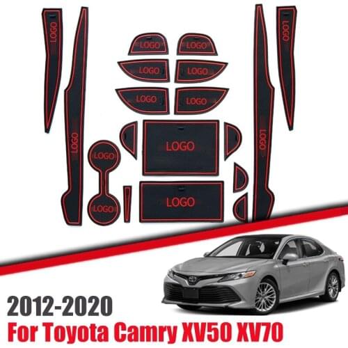 Gate Slot Pad For Toyota Camry 2012-2020 XV50 XV70 Daihatsu Altis Interior Door Pad/Cup Non-slip Mats