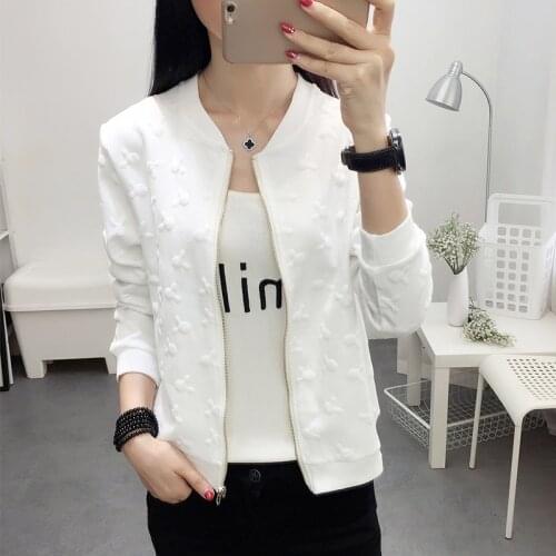 Tide Winter Flight white black bomber jacket women jacket and womens coat clothes bomber ladies Short jacket cardigan jacket