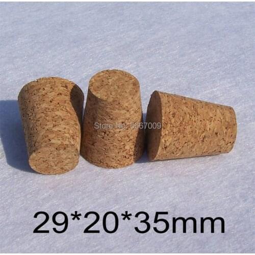 29*20*35mm Lab Wooden Corks Test Tube Stoppers Glass Bottle Tea Jar Seal Plugs for School Experiment or Household