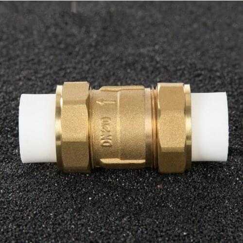1PCS Brass Vertical Lift Check Valve Union/Loose Joint One-way Non-return Valve