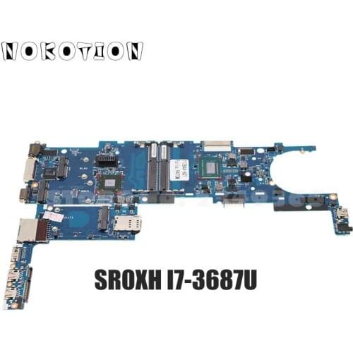 NOKOTION 717844-601 717844-001 6050A2514101-MB-A03 for HP EliteBook Folio 9470M Laptop Motherboard SR0XH I7-3687U CPU