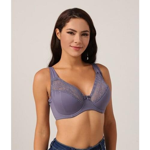 New Style Sexy Lingerie Women Underwear Push Up Bra Transparent Lace Bralette Underwire Crop Top Plus Size G Cup Biustonosz