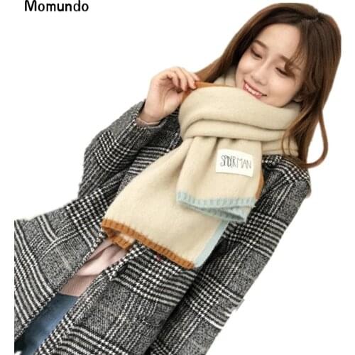 Solid Color Cashmere Thick Winter Woman Scarf Hot Selling Fashion Long Lady High Quality Casual Scraf