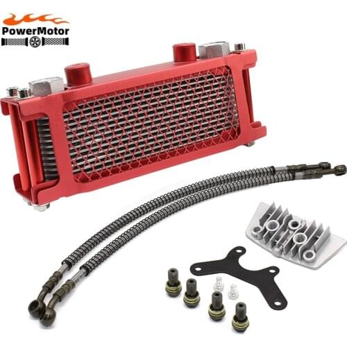 Motorcycle Oil Cooling Cooler Radiator Oil Cooler Set For 50cc 70cc 90cc 110cc 140cc 125cc Horizontal Engine Monkey Chinese Made