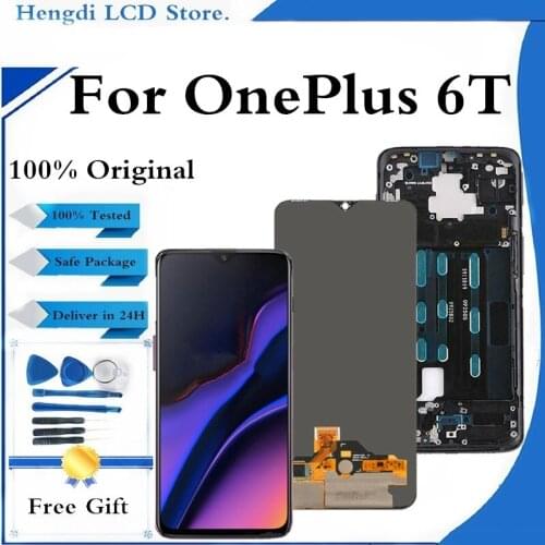 Original Display Replacement For Oneplus 6T LCD Touch Screen Digitizer Assembly For 1+6T A6010 A6013 Screen Part