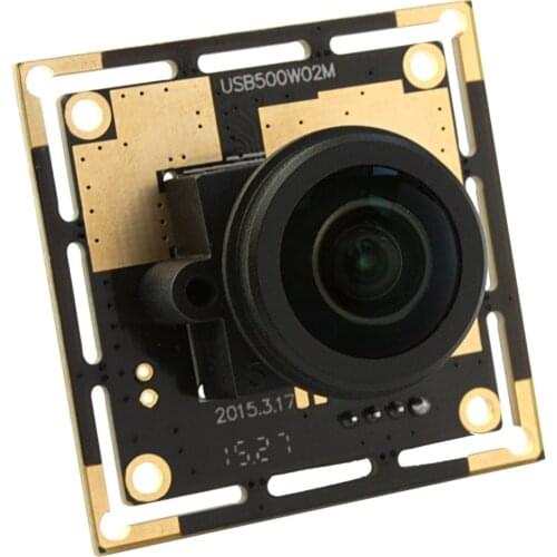 5MP CMOS OV5640 Board Camera Module USB 2.0 with Wide angle 180 degree Panoramic Lens for Industrial Machine Vision