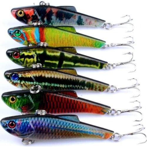 7cm/6.6g VIB Lifelike Fishing Lure Tackle Plastic Hard Colorful Artificial Bait