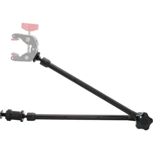 Aluminum Alloy 20inch Adjustable Articulating Friction Arm with Cold Shoe for Flash Light Field Monitor Phone Mount Tripod Mount