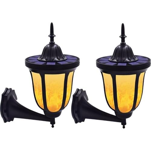 LANDIVI Solar flame wall lamp torch torch LED lamp garden solar lights outdoor waterproof christmas lights outdoor