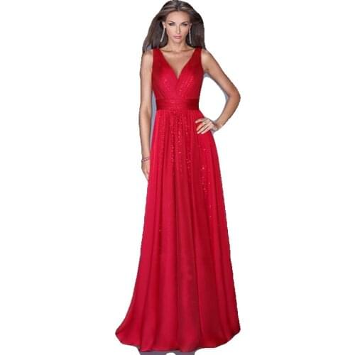 TMWEVN Women V-neck Back Dress Waist Mesh Long Dress Elegant Maxi Dress Sexy Dresses Party Night Club Dress