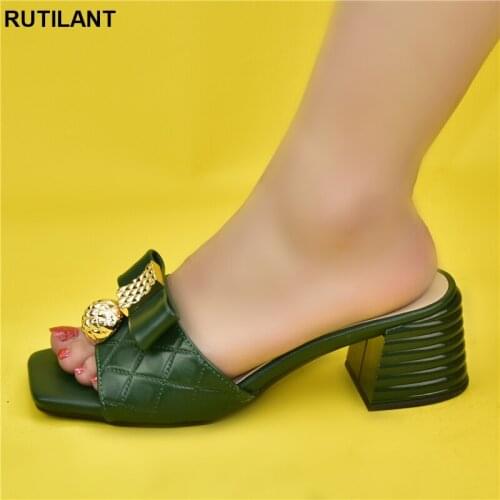 New Arrival Women Shoes Low Heel Pumps Women Shoes Decorated with Rhinestone Slip on Shoes for Women Open Toe Women Party Shoes