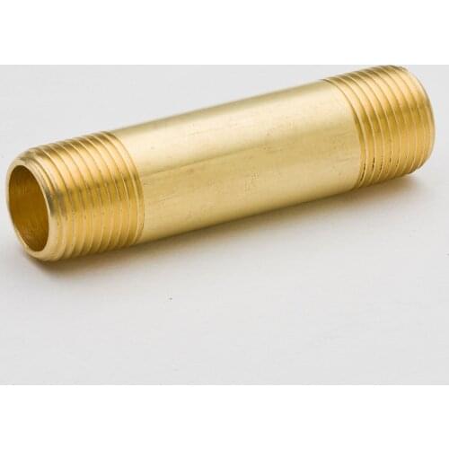 1 pcs Legines Brass Pipe Fitting Long Nipple 1/8" 1/4" 3/8" 1/2" 3/4" NPT Male Thread Different Length Plumb Water Gas Connector